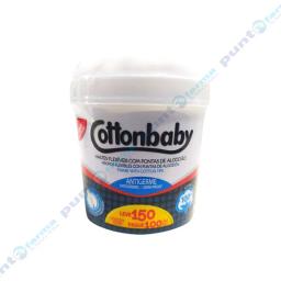 Hisopos flexibles con punta de algodón Antigermen Cottonbaby - Cont. 150 unidades