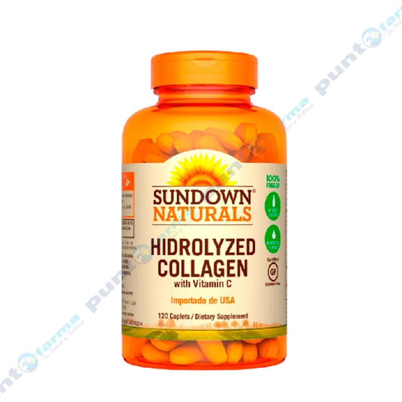 Hydrolyzed Collagen Whit Vitamin C Sundown Naturals -  Cont. 120 cápsulas