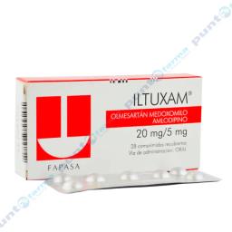 ILTUXAM Olmesartan Medoxomilo + Amlodipino 20/5 Mg - Caja de 28 comprimidos recubiertos