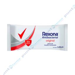 Jabón Antibacterial Original Rexona - Cont. 3 unidades de 90 gr c/u