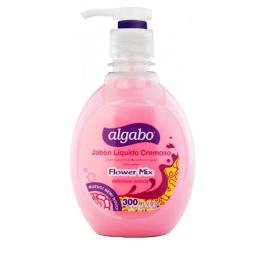 Jabón Líquido para Manos Cremoso Flower Algabo - 300 mL.