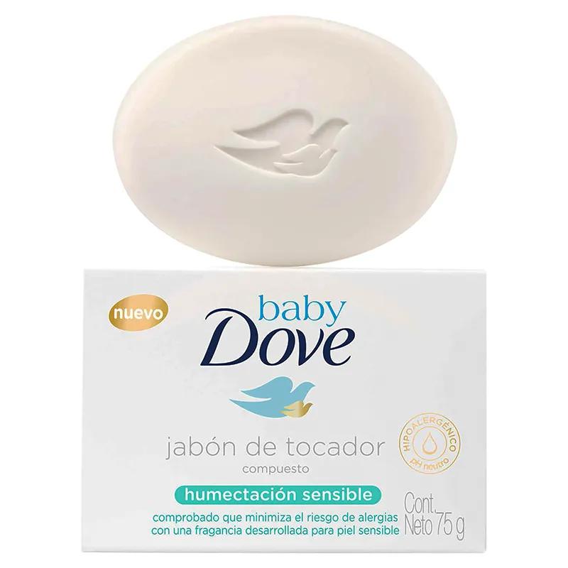 Jabón Tocador Humectación Sensible Baby Dove - 75g