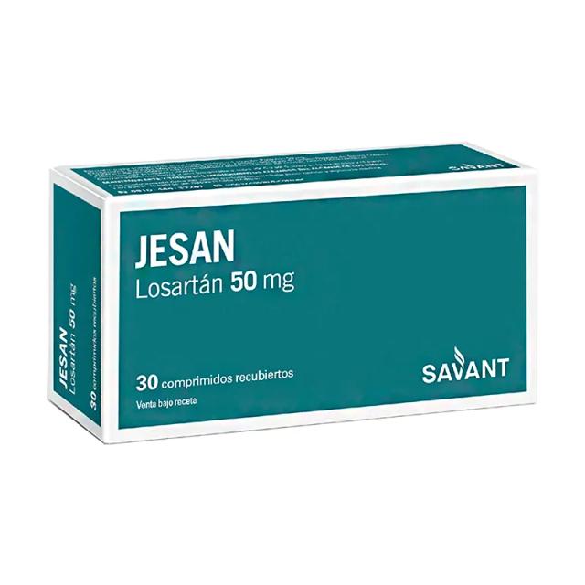 Image miniatura de Jesan-Losartan-50-mg-Caja-de-30-comprimidos-recubiertos-44685.webp