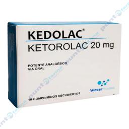 Kedolac Ketorolac 20 mg - Cont. 10 comprimidos recubiertos