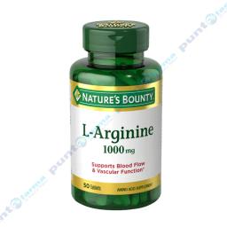 L-Arginina 1000 mg Natures Bounty - Cont.50 tabletas