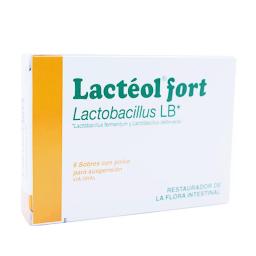 Lactéol Fort Lactobacillus LB - Cont. 6 sobres con polvo para suspensión