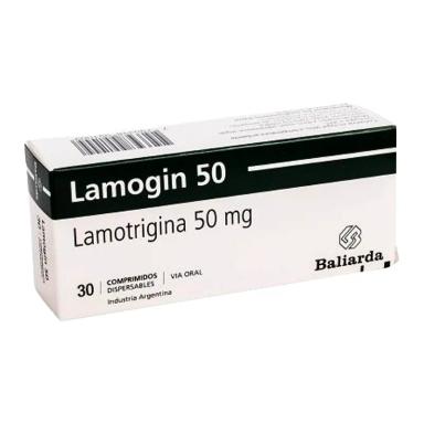 Lamogin 50 Lamotrigina 50 mg - Cont. 30 Comprimidos Dispersables.
