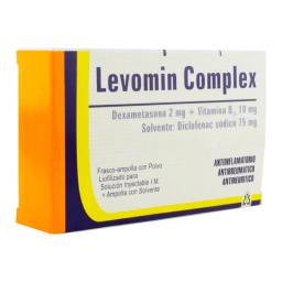 Levomin Complex Dexametasona 2 mg + Vitamina B 10 mg Diclofenac sódico 75 mg