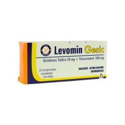 Levomin Gesic Diclofenac Sódico 50 mg - Cont. 20 comprimidos recubiertos