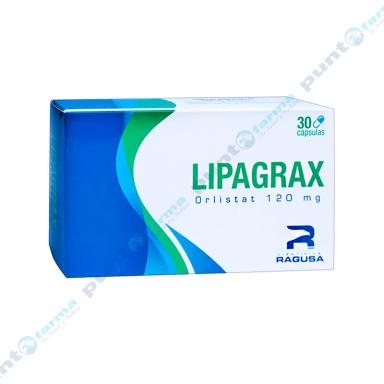 Lipagrax Orlistat 120 mg - Caja de 30 Capsulas
