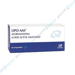 Lipo - AAS Atorvastatina Ácido Acetil Salicilico - Cont. 30 Comprimidos.