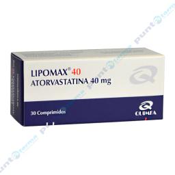 Lipomax 40 Atorvastatina 40mg - Caja de 30 comprimidos