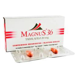 Magnus 36 Tadalafilo 20 mg - Caja de 2 comprimidos recubiertos