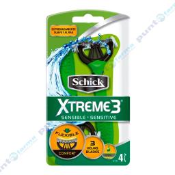 Máquina de Afeitar Piel Sensible Xtreme3 Schick - Pague 3 Lleve 4