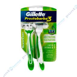 Maquina de Afeitar Prestobarba 3 Sense Care Gillette - Cont.2 unidades