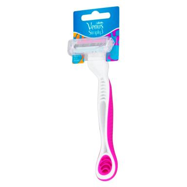 Máquina para Afeitar Venus Simply 3 Gillette - Cont.1 unidad