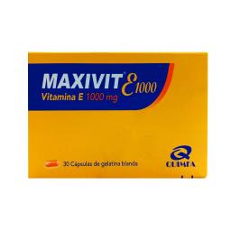 Maxivit E Vitamina E 1000 mg - Cont. 30 Cápsulas de Gelatina Blanda.