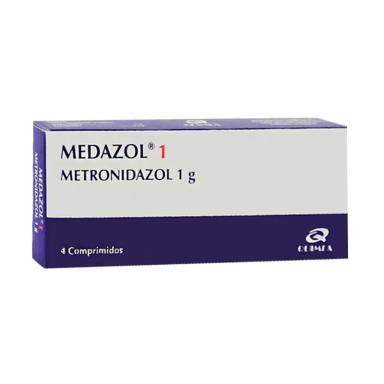 Medazol 1 Metronidazol 1g - Caja de 4 comprimidos
