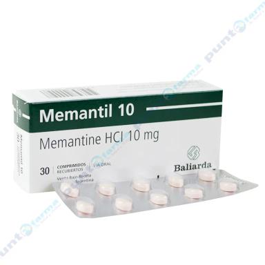 Memantil 10 Memantina HCI 10 mg - Cont. 30 Comprimidos.