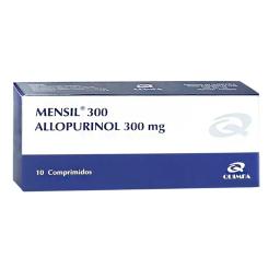 Mensil 300 Allopurinol 300 mg - Caja de 10 Comprimidos