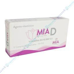 Mia D Vitamina D3 10.000 UI - Cont. 12 Comprimidos.