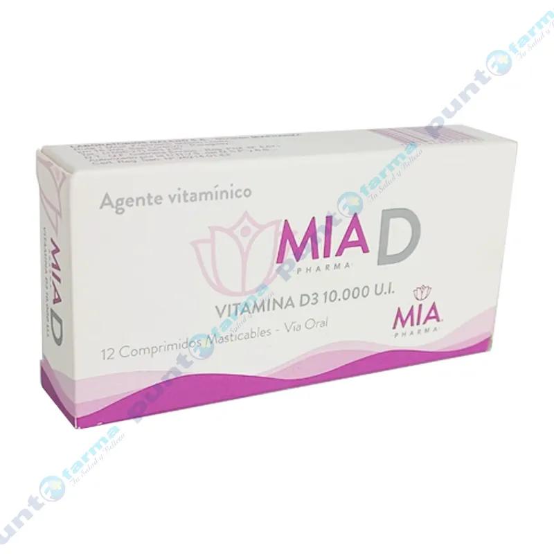 Mia D Pharma Vitamina D3 10.000 UI - Cont. 12 Comprimidos.