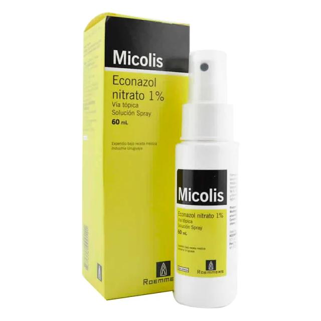 Image miniatura de Micolis-Econazol-nitrato-1-Contenido-de-60-ml-Spray-48442.webp