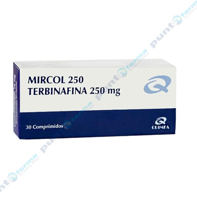 Image miniatura de Mircol-250-terbinafina-250mg-Caja-de-30-comprimidos-42341.webp