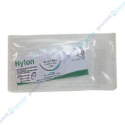 Monofilamento de Nylon 3/8 3,0 cm 3-0 45 cm - Cont 1 unidad
