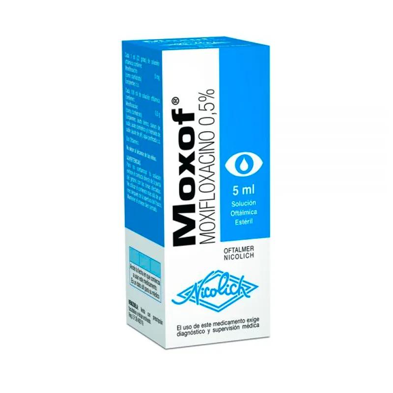 Moxof Moxifloxacino 0,5% Solución Oftalmica 5 ml