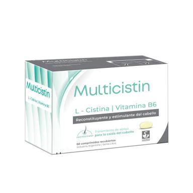 Multicistin L-Cistina Vitamina B6 - Caja de 60 comprimidos recubiertos