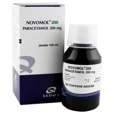NOVOMOL 200 Paracetamol 200 mg - Contenido de 100 ml Jarabe