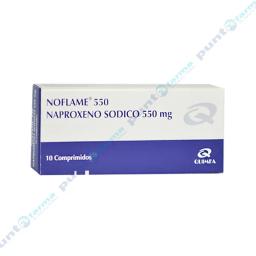 Noflame Naproxeno Sodico 550 mg - Caja de 10 comprimidos