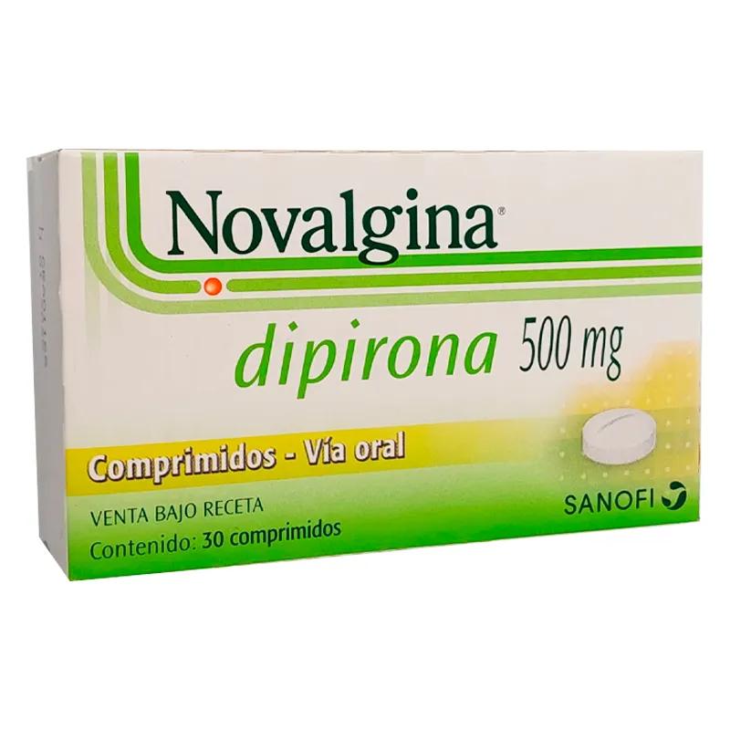 Novalgina Dipirona 500 mg - Blister de 30 Comprimidos.