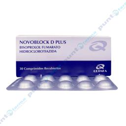 Novoblock D Plus Bisoprolol Fumarato - Cont. 30 Comprimidos Recubiertos