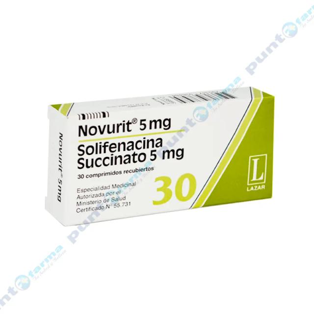 Image miniatura de Novurit-5-mg-Solifenacina-Succinato-5-mg-Caja-de-30-comprimidos-39947.webp