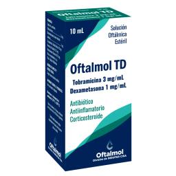 Oftalmol TD Tobramicina 3 mg Dexametasona 1 mg Gotas - 10 mL