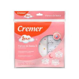 Paños de Boca Rosa Cremer Luxo - Contiene 3 unidades