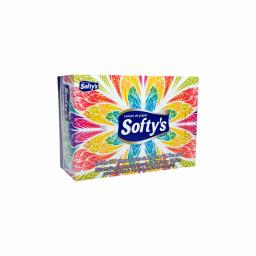 Pañuelos de Papel Desechables Softys - Contiene 32 Paquetes de 100 Hojas.