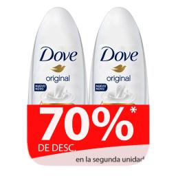 Pack Antitranspirante Roll-on Original Dove - Cont.50 mL