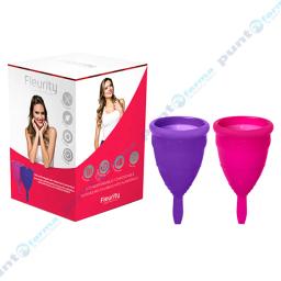 Pack Copa Mestrual Tipo 2 Fleurity Rosa Violeta