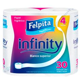 Papel Higiénico Infinity 30 Metros Felpita - Cont 4 unidades