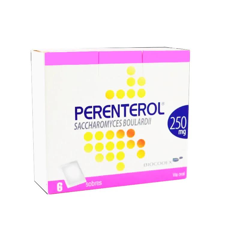 Perenterol 250 mg Saccharomyces Boulardil - Caja de 6 Sobres
