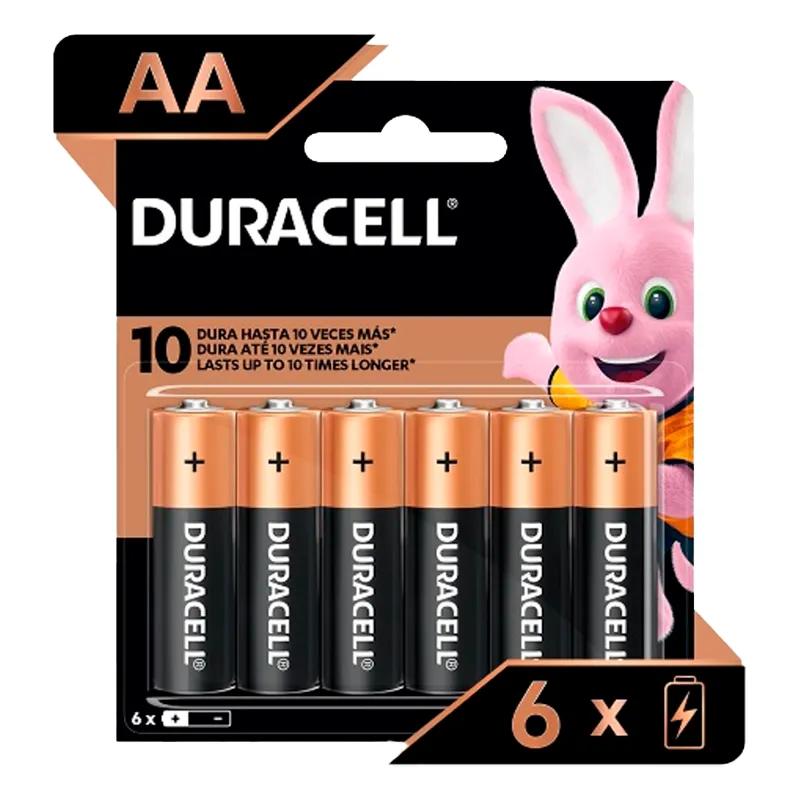 Pila Alcalina AAX6 Duracell - Cont 6 unidades