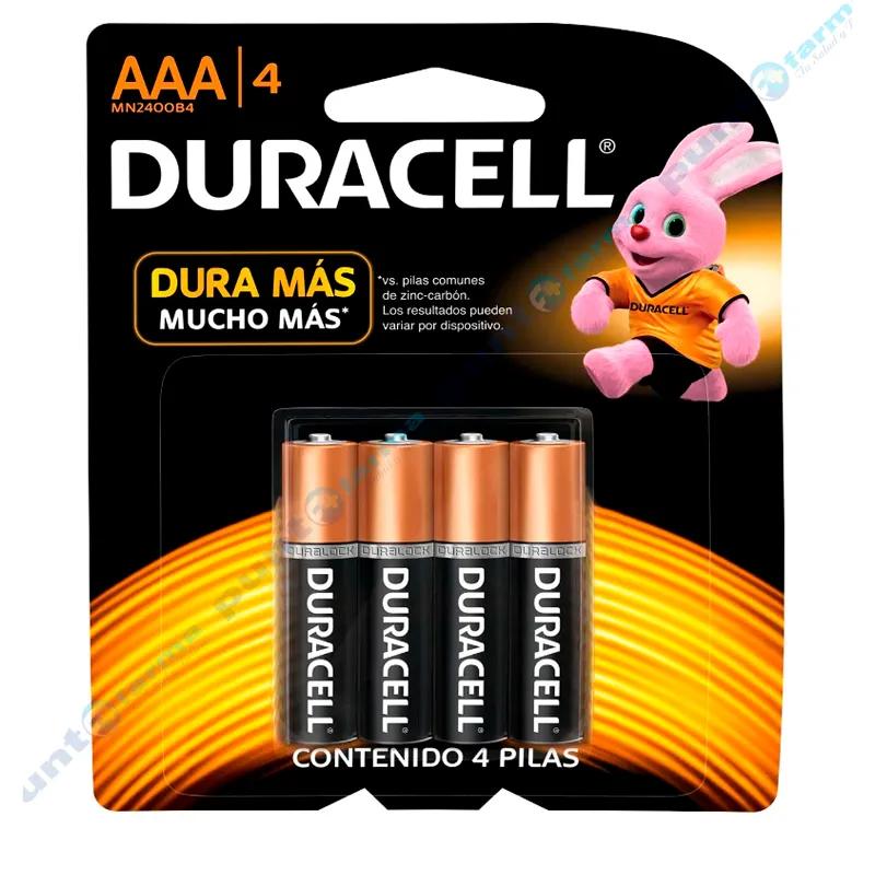 Pila Duracell AAA/4 - Cont 4 unidades