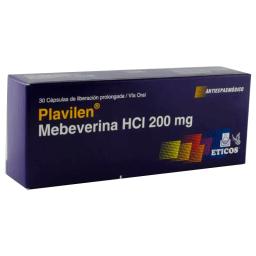 Plavilen Mebeverina HCI 200 mg - Caja de 30 cápsulas