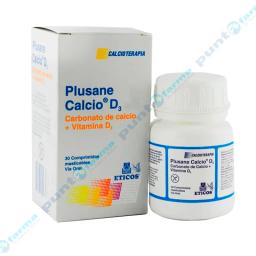 Plusane Calcio D3 Carbonato de calcio - Cont. 30 comprimidos masticables