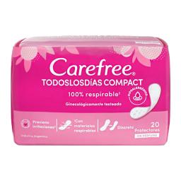 Potectores Diaros Todos los dias Compact - Cont 20 unidades