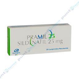 Pramil 25 Sildenafil 25mg - Caja de 20 comprimidos recubiertos