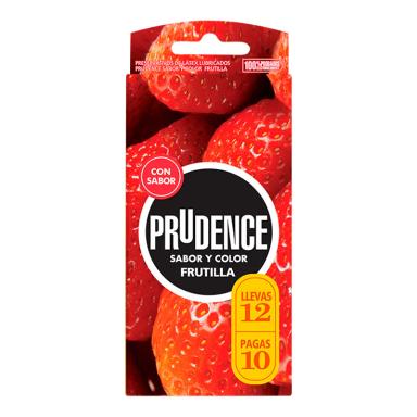 Preservativos Prudence Frutilla Pague 10 Lleve 12
